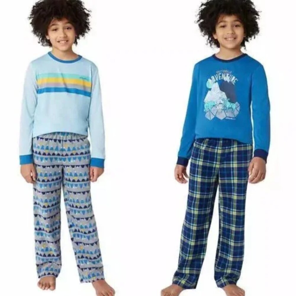 NWT Eddie Bauer Youth 4 Piece Winter Pajama Sets, M 10/12